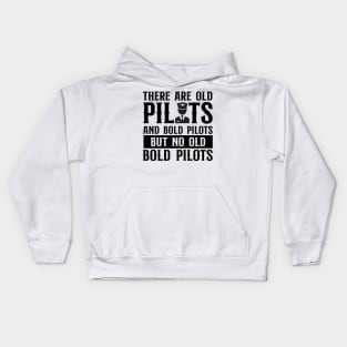 Old and Bold Pilots Kids Hoodie